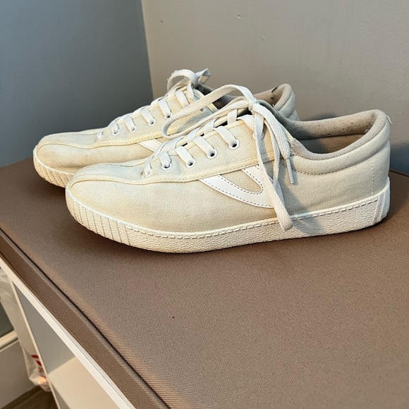 Classic White Canvas Sneakers - Picture 1 of 2